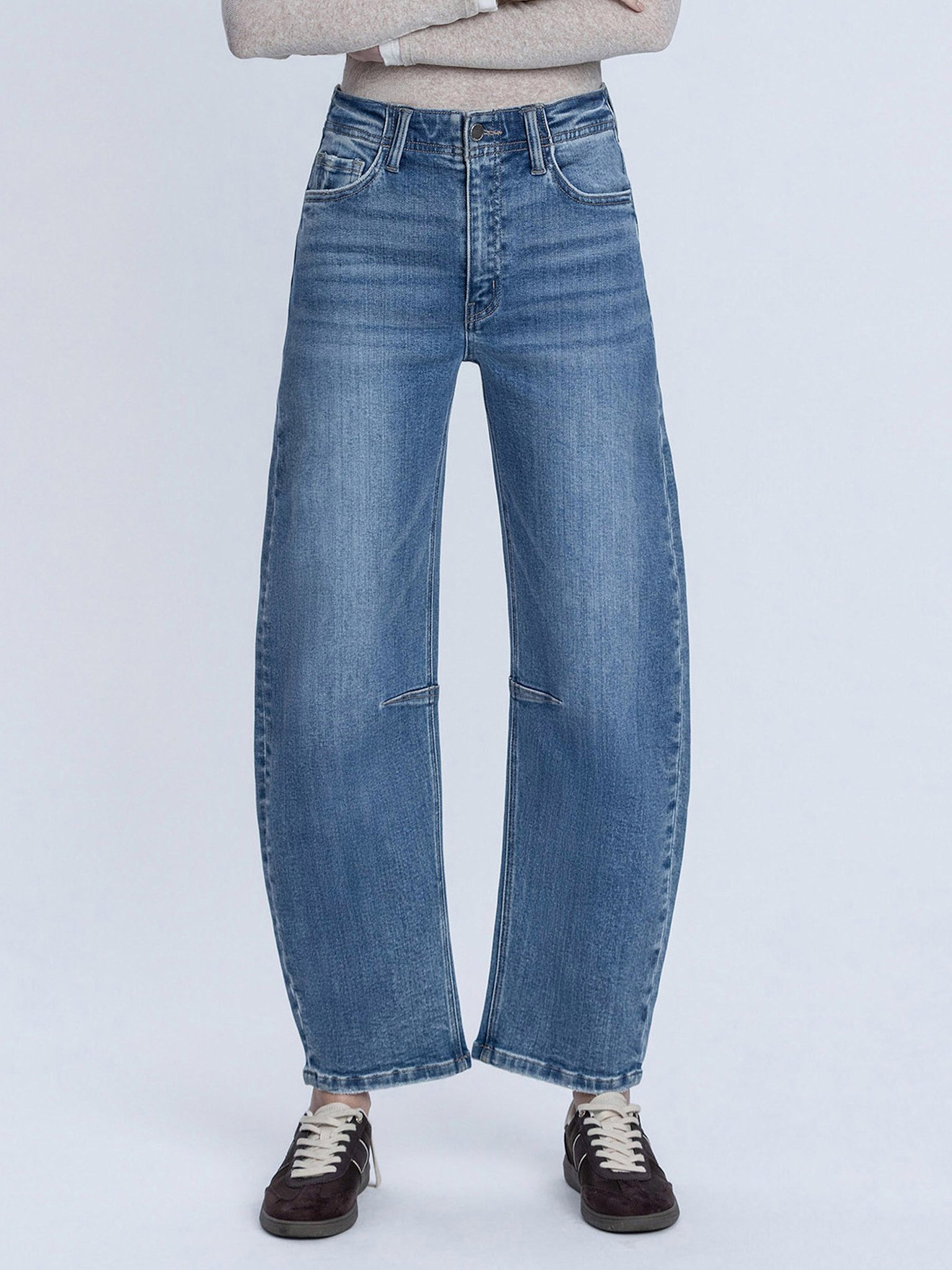 Flying Monkey Super High Rise Barrel Jeans