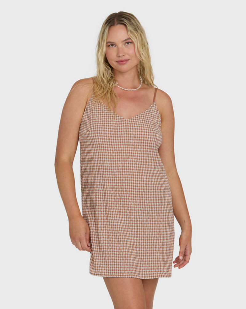 Billabong Bitty Check Summer Love Dress - Fringe Boutique Billabong Bitty Check Summer Love Dress - Fringe Boutique
