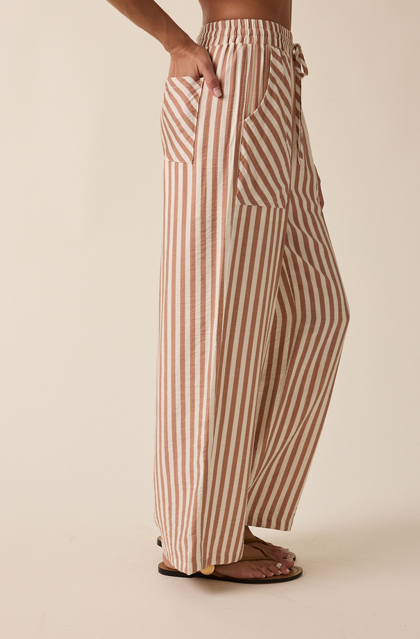 Wishlist Mixed Stripe Drawstring Pants