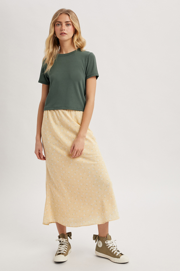 Wishlist Cropped Rib Tee