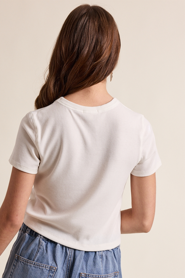 Wishlist Cropped Rib Tee