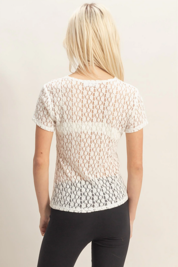 HYFVE Floral Lace T-Shirt