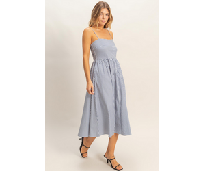 hyfve maxi dress HYFVE Tie Back Maxi Split Cover Up Dress