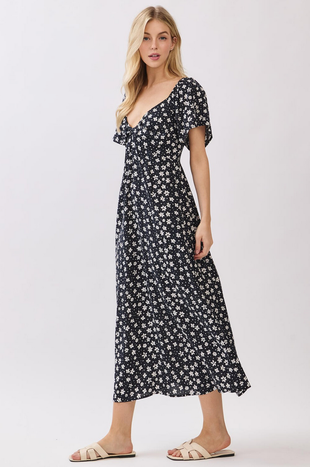 Final Touch Ditsy Daisy Midi Dress