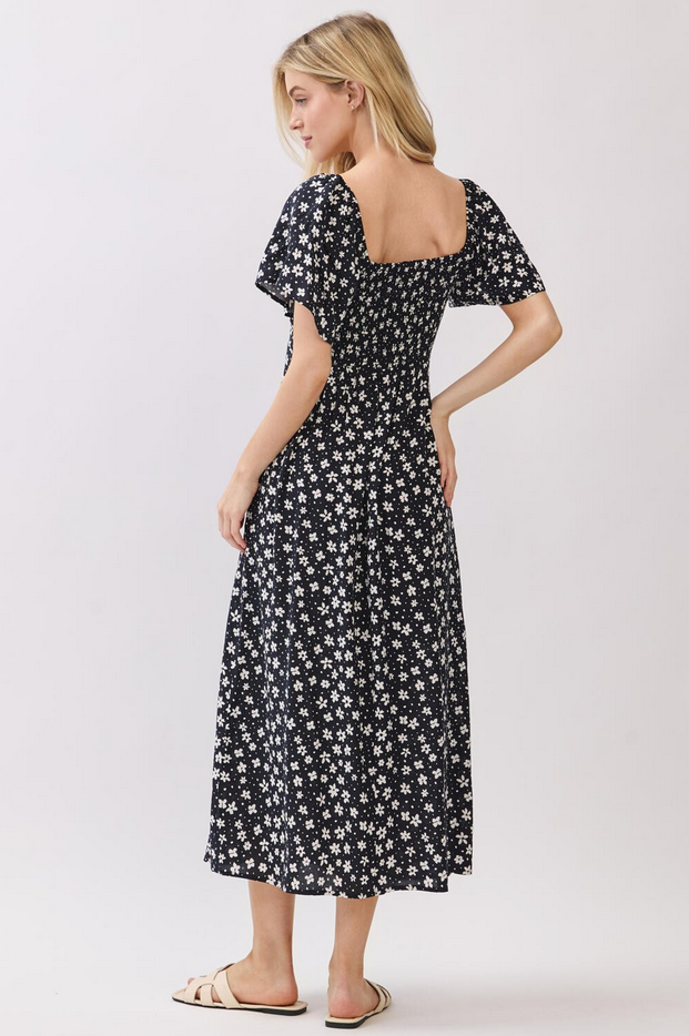Final Touch Ditsy Daisy Midi Dress