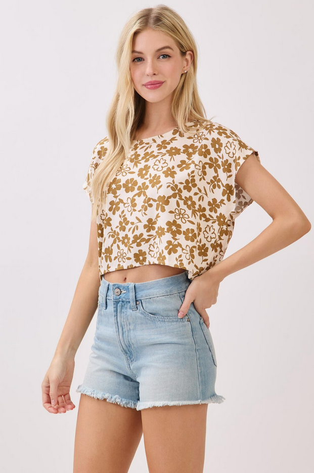 Final Touch Wrap Back Daisy Top
