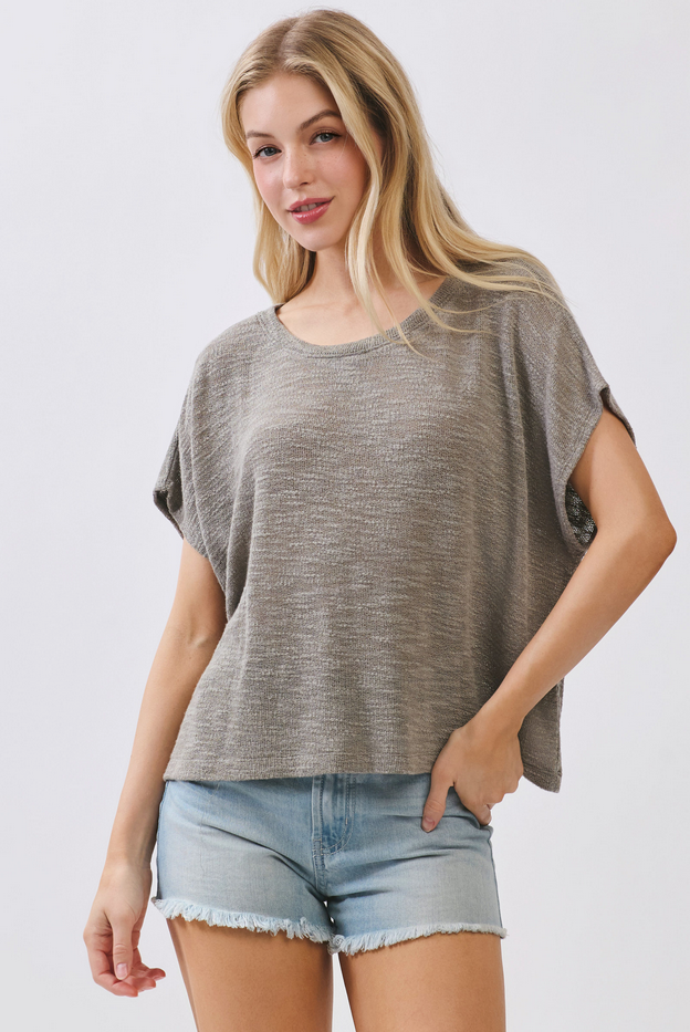 Final Touch Boxy Knit Tee