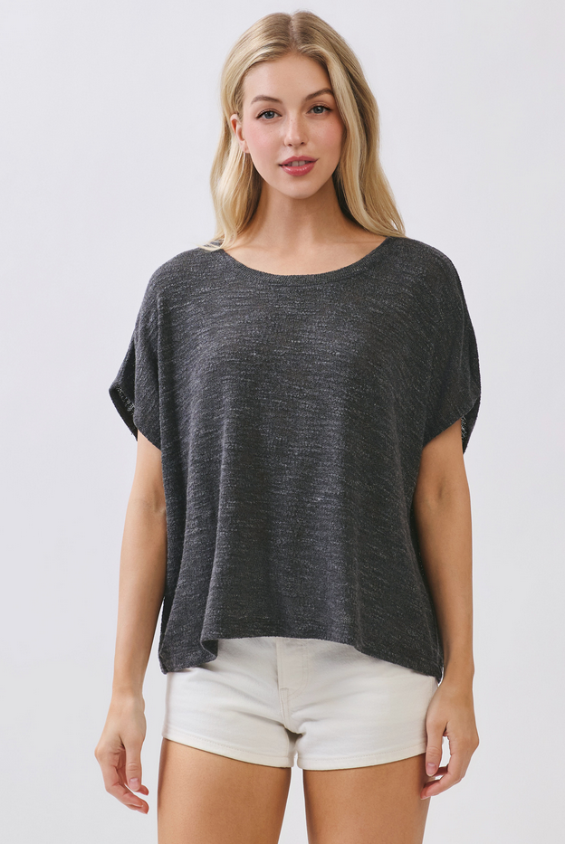 Final Touch Boxy Knit Tee
