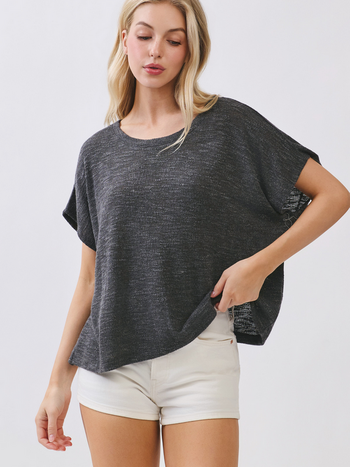 Final Touch Boxy Knit Tee