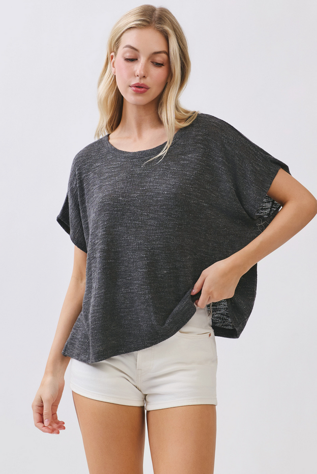Final Touch Boxy Knit Tee
