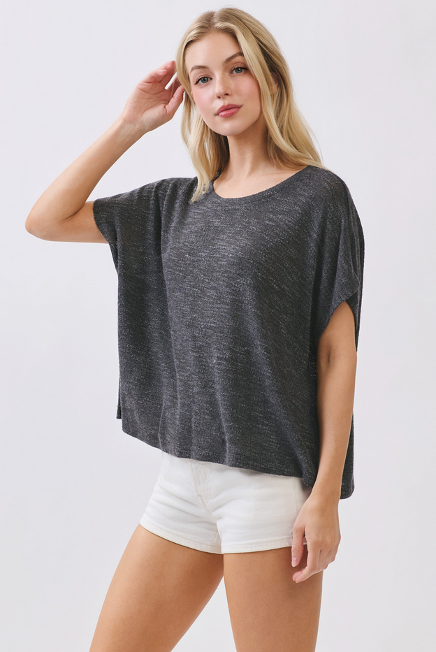 Final Touch Boxy Knit Tee