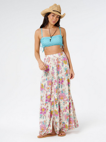 Rip Curl Half Moon Bay Button Thru Maxi Skirt
