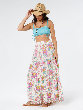 Rip Curl Half Moon Bay Button Thru Maxi Skirt
