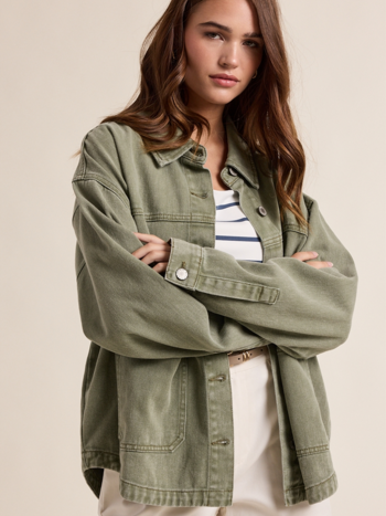 Wishlist Denim Button Up Jacket