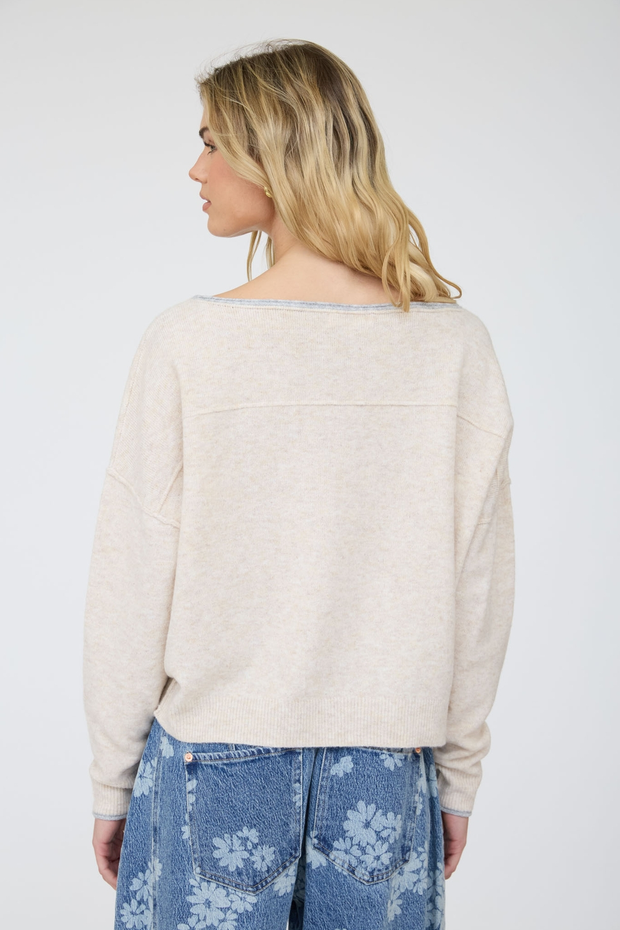 Blu Pepper Off The Shoulder Sweater
