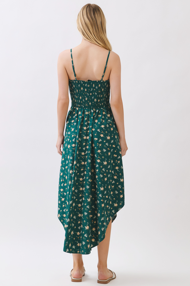 Final Touch Ditsy Floral Cinch Midi Dress