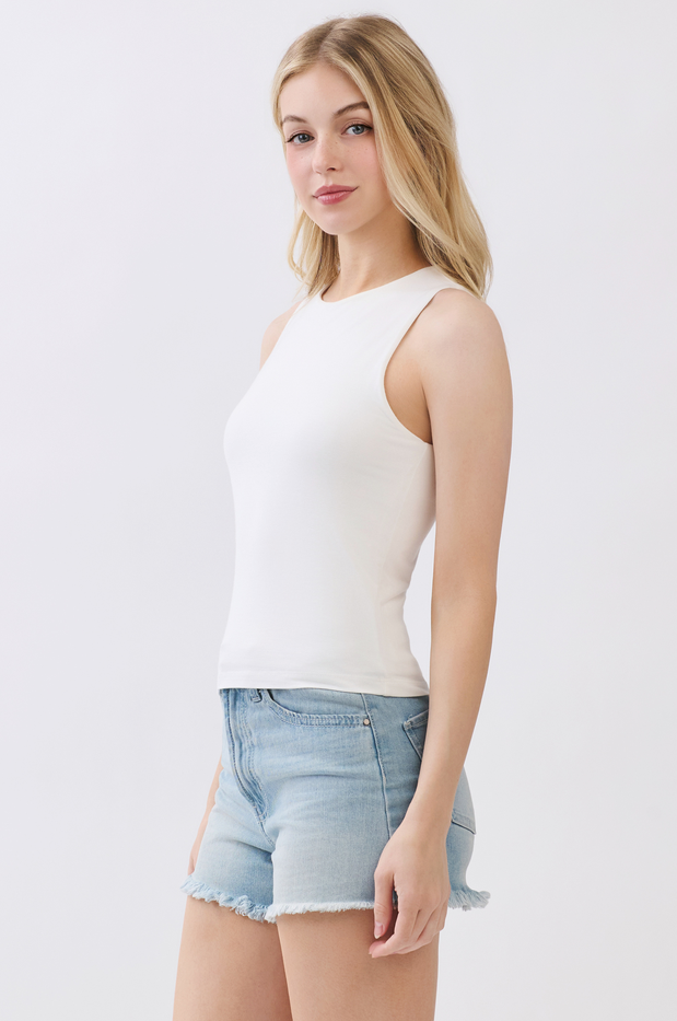 Final Touch Lined Modal High Neck Tank