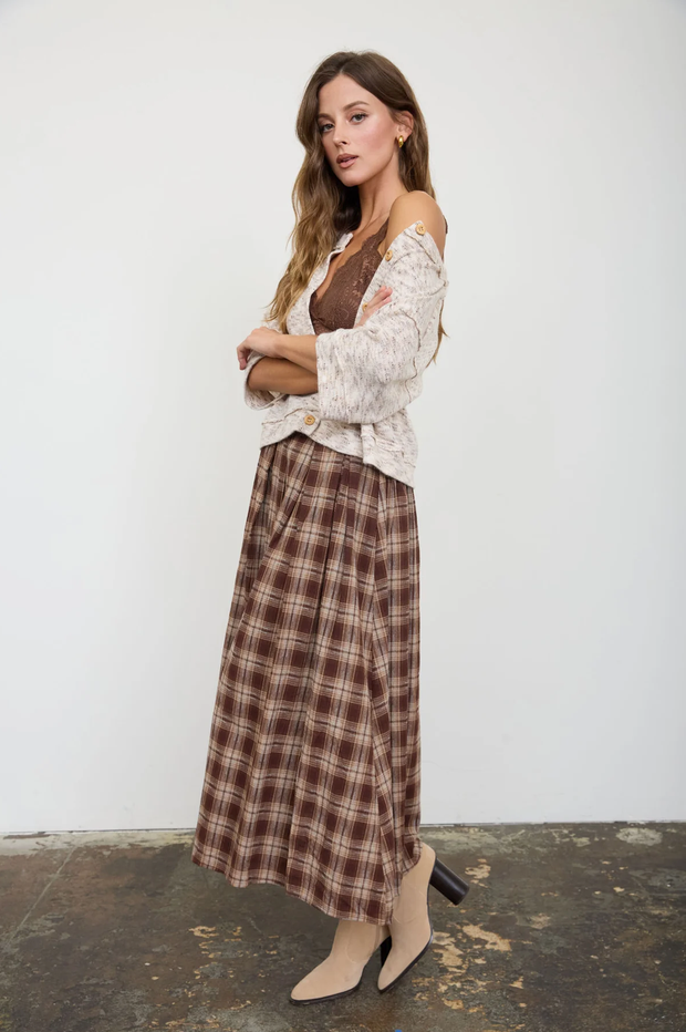 Blu Pepper Marled Short Sleeve Cardi