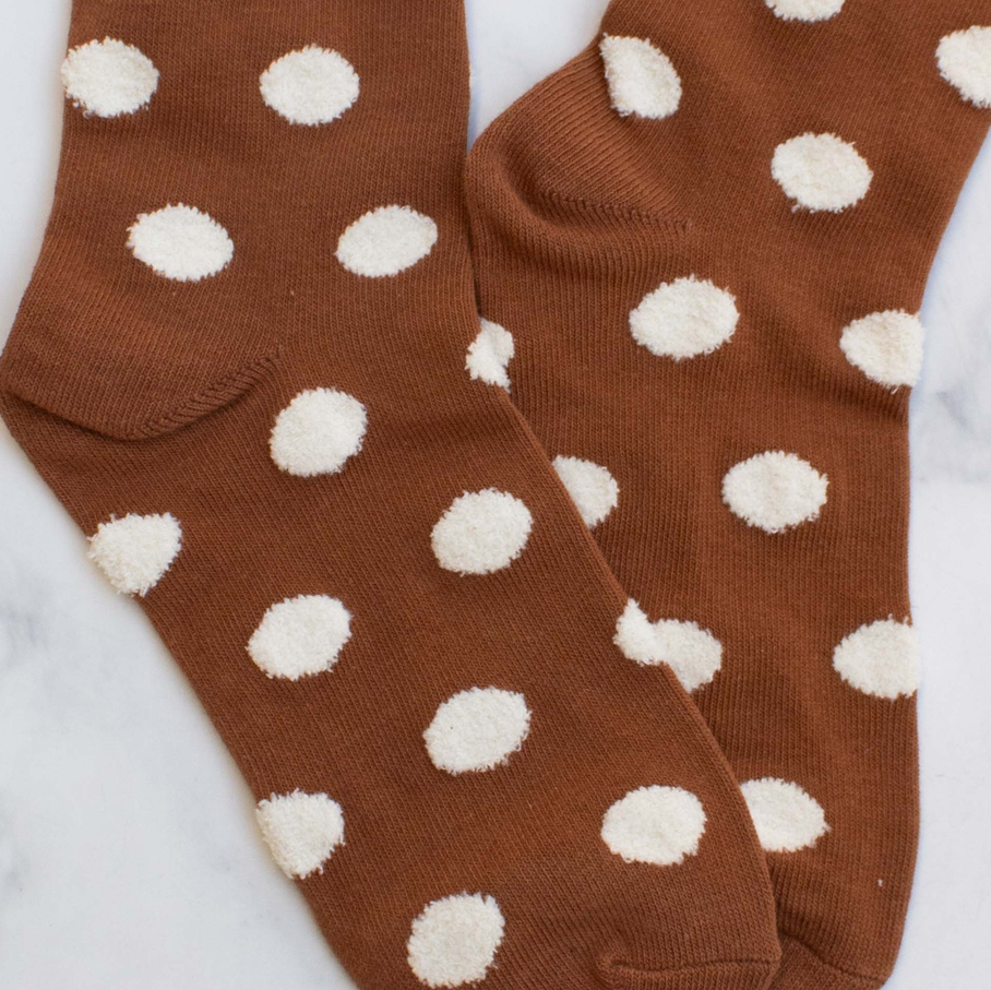 Tiepology Polka Dots Puff Casual Socks