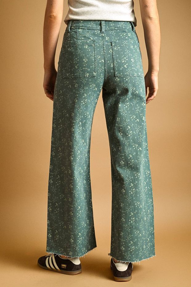 Miou Muse Wide Leg Floral Pants