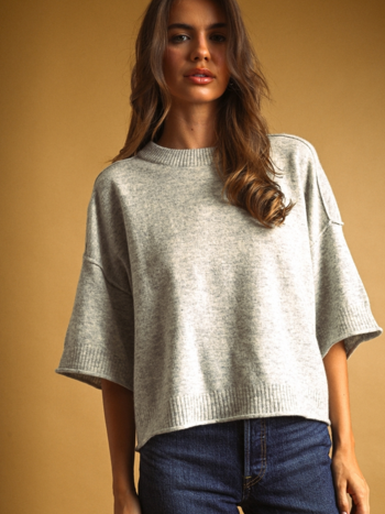 Miou Muse Short Sleeve Wool Sweater