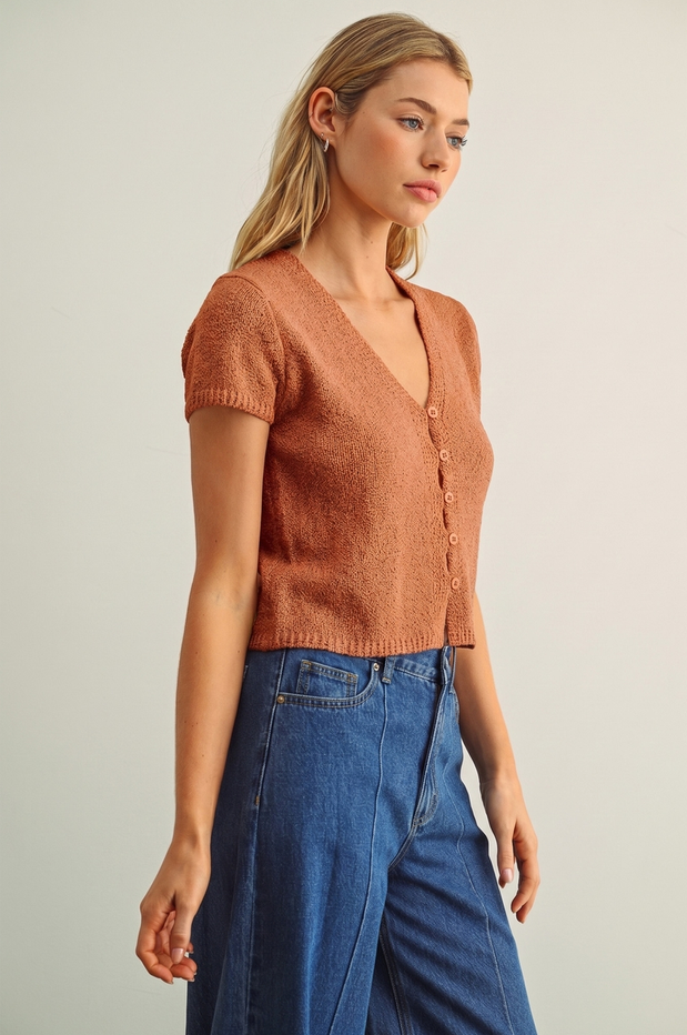 Miou Muse Cap Sleeve Cardigan