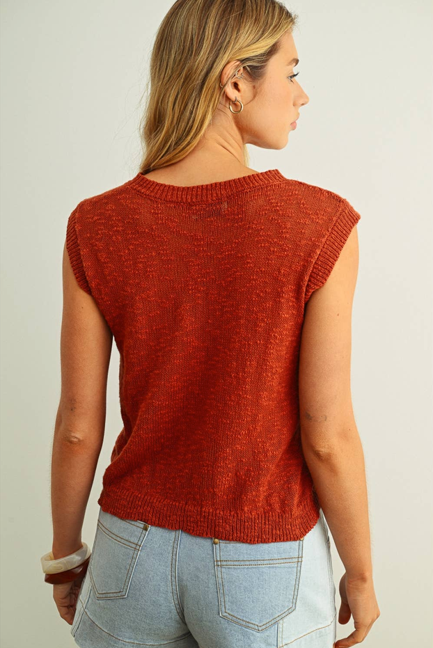 Miou Muse Sleeveless Knit Top