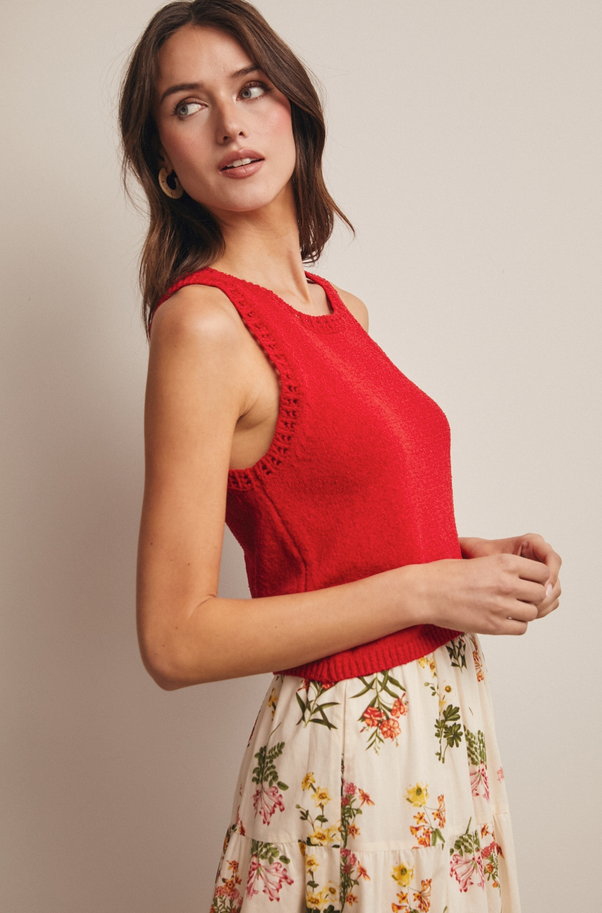 Forte Sleeveless Knit Top
