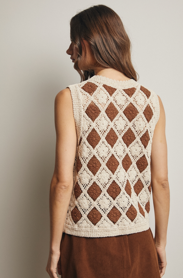 Forte Crochet Diamond Vest