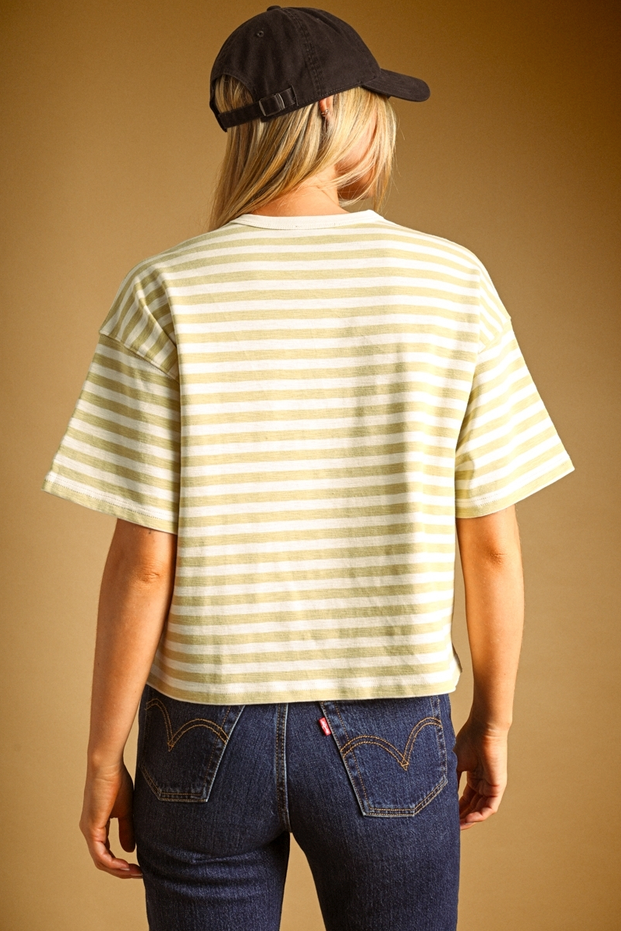 Miou Muse Relaxed Striped Ringer Tee