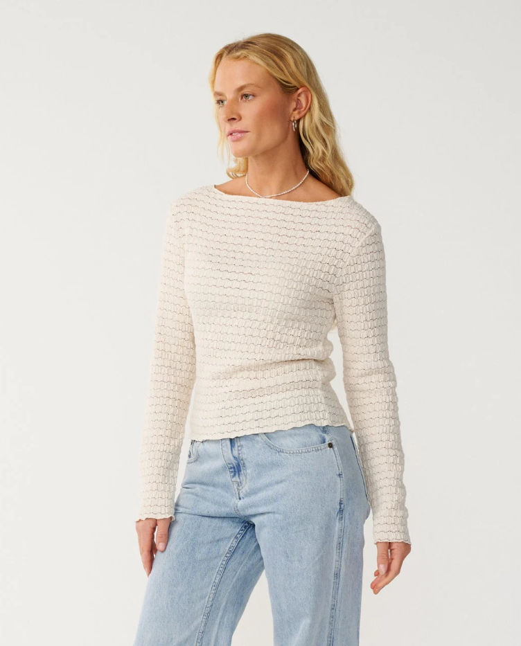 Rip Curl Bossa Nova Textured Long Sleeve Tee