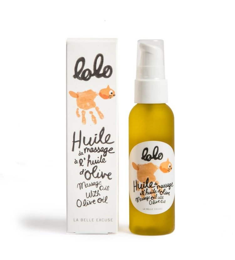 Lolo Huile de massage à l'huile d'olive - 60 ml