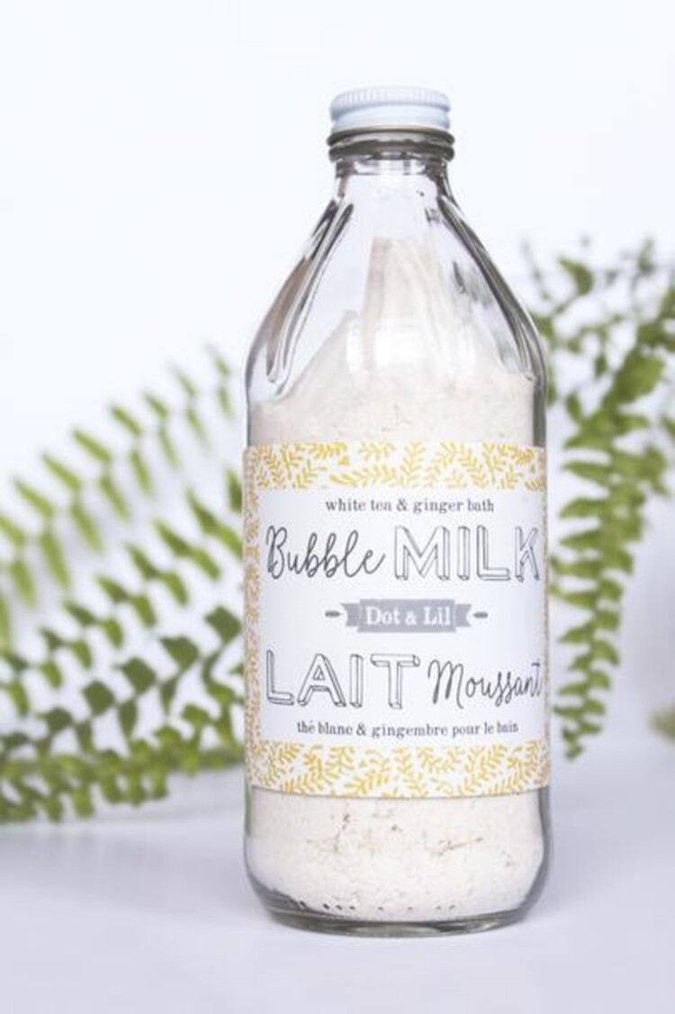 Dot & Lil Lait de bain moussant - Thé blanc & gingembre