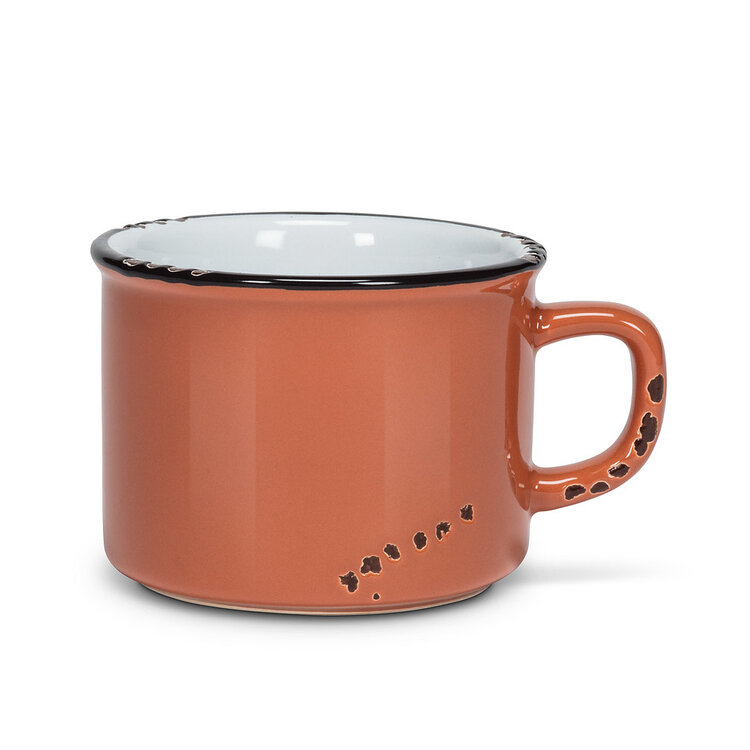 Abbott Tasse - Format cappuccino - Terracotta