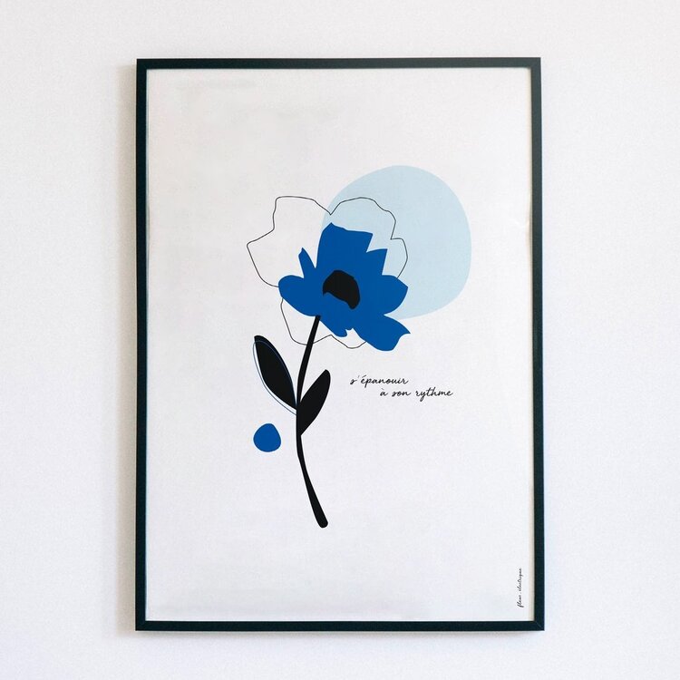 Fleur électrique Affiche - S'épanouir - 8 1/2" x 11"