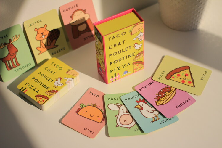 Blue Orange Jeu - Taco, Chat, Poulet, Poutine & Pizza!