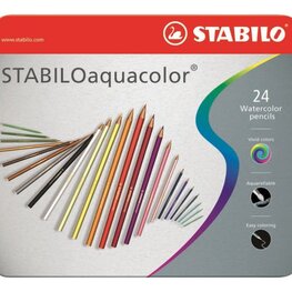 Stabilo STABILO aquacolor - Boîte de 24 crayons
