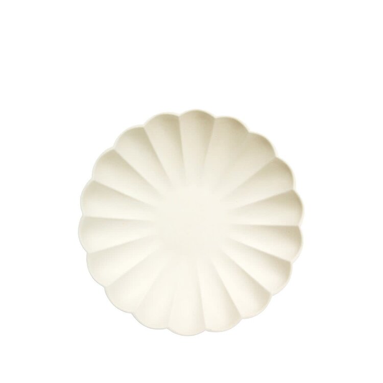 Meri Meri Petites assiettes - Simply Eco - Crème