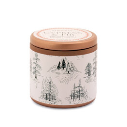 Paddywax Bougie 3 oz - Cyprès & Sapin - Sapins verts sur fond blanc
