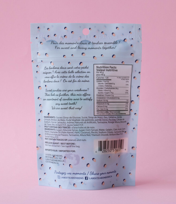 La boîte à bonbons Boîte à bonbons - 150 gr - Mélange Doux