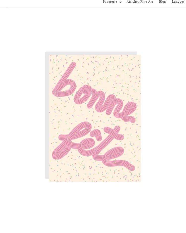 Citron & Miel Carte de souhaits -  Bonne fête gourmande