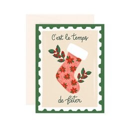 Paige &Willow Carte de souhaits -  C'est le temps de fêter