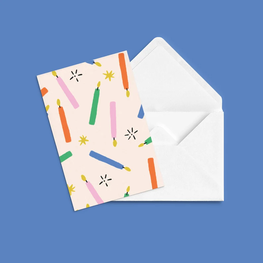 Anne-Julie Dudemaine Carte de souhaits -  Souffler les chandelles