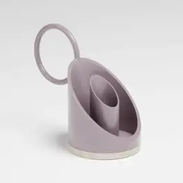 Alphabet Bougeoir en acier - Lilas