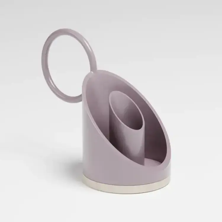 Alphabet Bougeoir en acier - Lilas