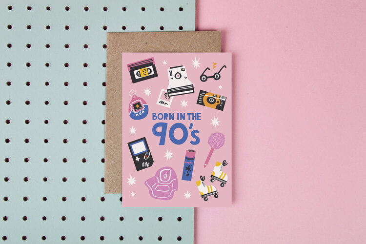 Rumble Cards Carte de souhaits -  Born in the 90's