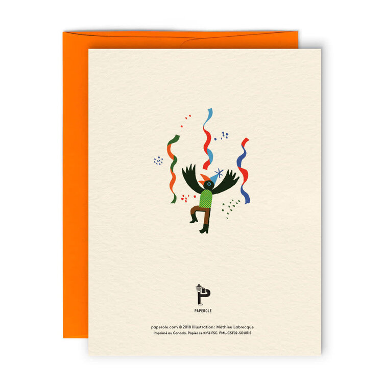 Paperole Carte de souhaits -  SOURIS