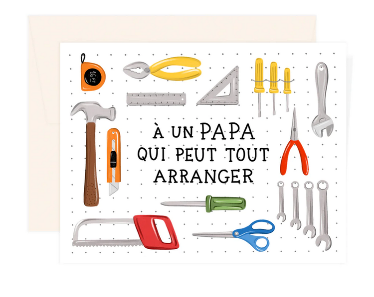 Paige &Willow Carte de souhaits -  Papa peut arranger