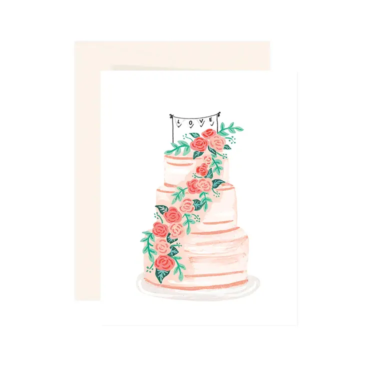 Paige &Willow Carte de souhaits -  Love Cake