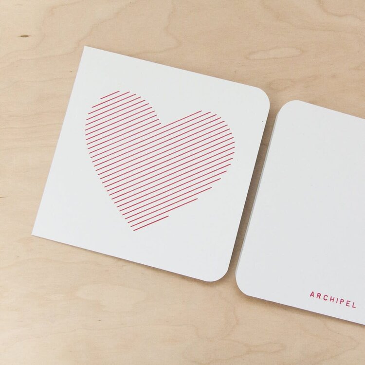 Atelier Archipel Carte - Coeur - W-RF
